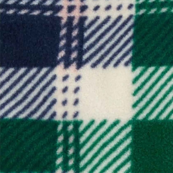 NWT Carter's 3 Pc Green Plaid Fleece Hoodie, Polar Bear Bodysuit Pants Set ~3M - Picture 2 of 3